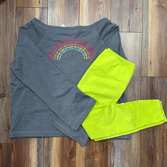 Fabletics Neon 7/8 Mosaic Mesh Leggings - Picture 5 of 6